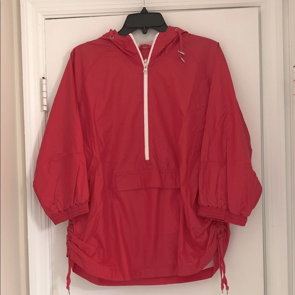 Eddie Bauer Hot Pink Pullover Jacket/ raincoat